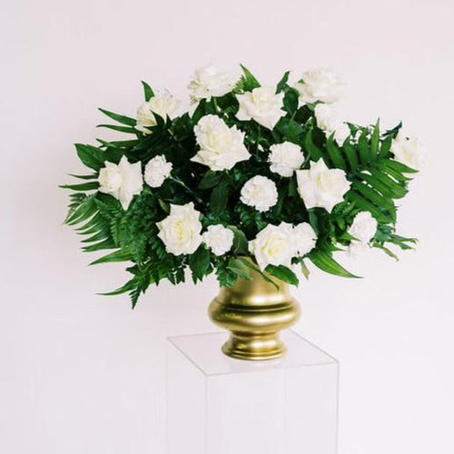 Emerald and Cream Full DIY Ceremony Flowers
