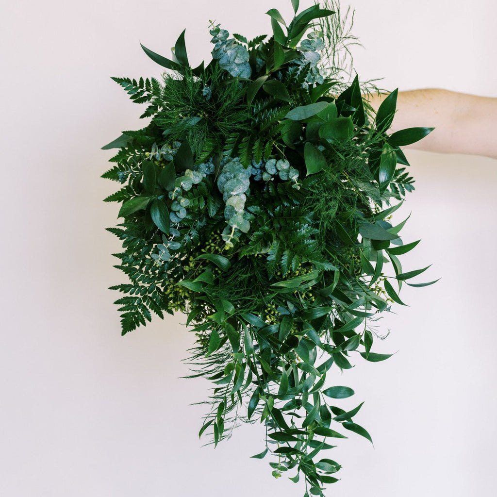 Greenery Only Full DIY Bridal and 4-5 Bridesmaid Bouquets