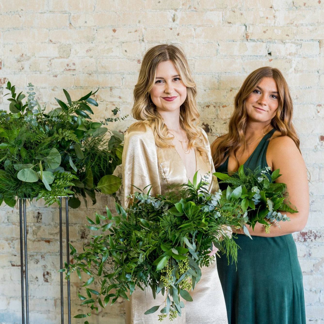 Greenery Only Full DIY Bridal and 4-5 Bridesmaid Bouquets