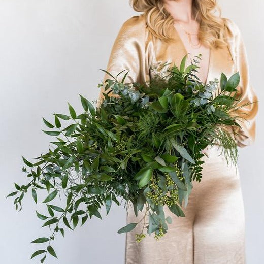 Greenery Only Full DIY Bridal and 4-5 Bridesmaid Bouquets