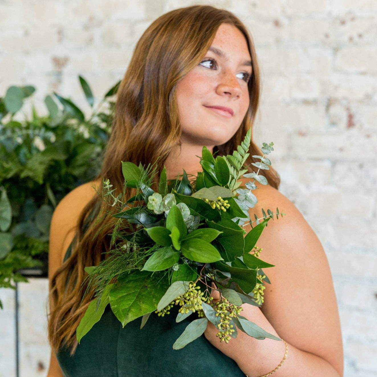 Greenery Only Full DIY Bridal and 4-5 Bridesmaid Bouquets