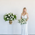 Emerald and Cream Full DIY Ceremony Flowers