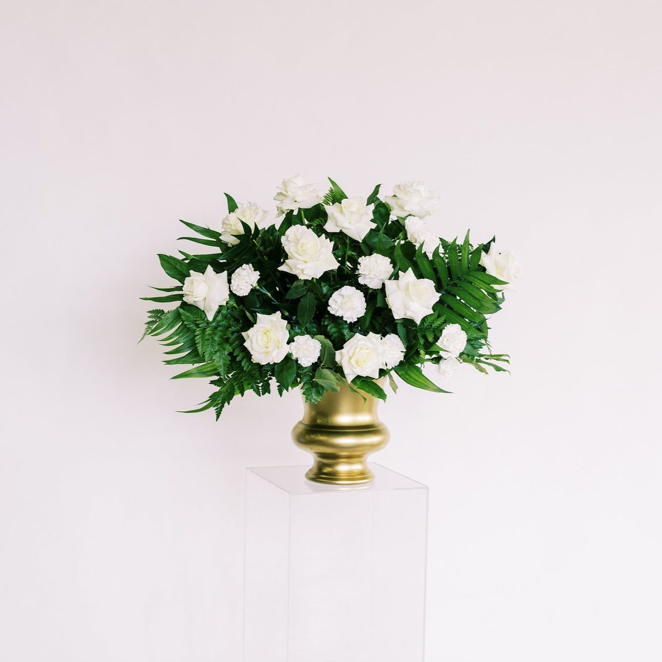 Emerald and Cream Full DIY Ceremony Flowers
